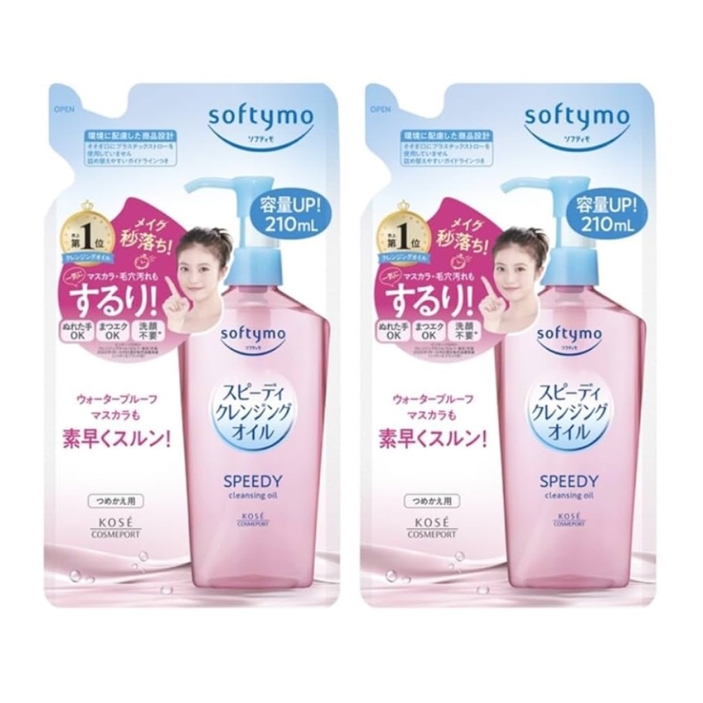Kose Softymo Speedy/Deep/White Cleansing Oil/Creams Bottles/Refills/Tubes 2Pack